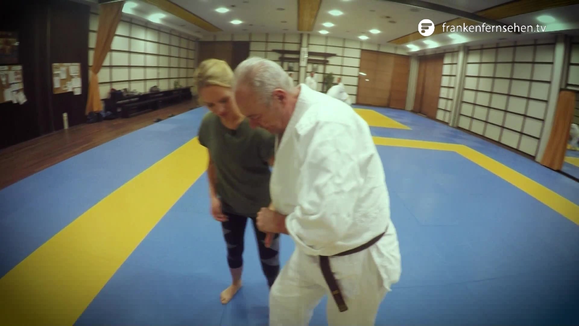 Action in der Halle Die japanische Kampfkunst Aikido Franken Fernsehen