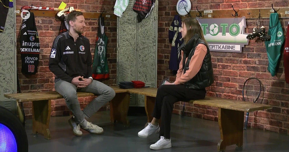 TOTO-Sportkabine mit HCE-Spieler Nikolai Link | Franken Fernsehen
